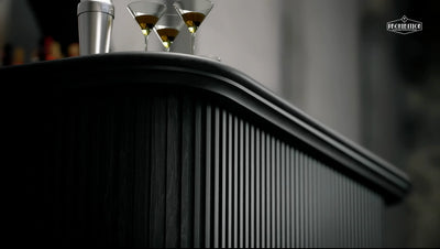 Ram Game Room Prohibition Series 84" Cocktail Bar-Black