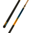Viking TW0116 Birdseye Maple Cue, Washed Ocean Blue/Yellow Sunflower Stain