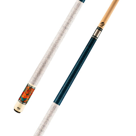 Viking TW0308 Birdseye Maple Cue, Teal Stain