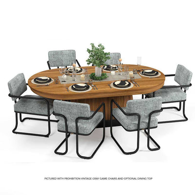 Ram Game Room Prohibition Series Texas Hold'Em Table Dining Top - Walnut