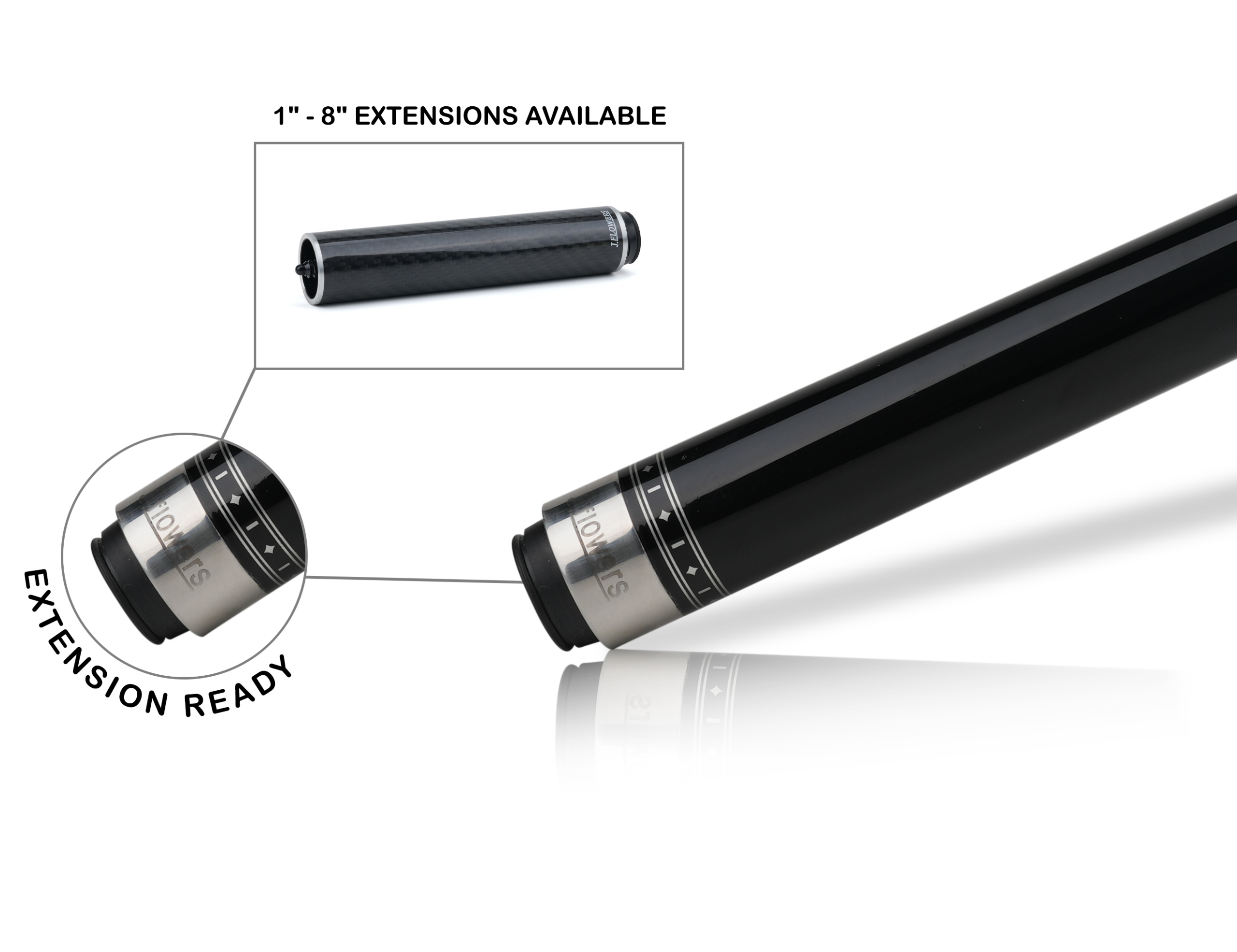JFlowers True - No Wrap Pool Cue