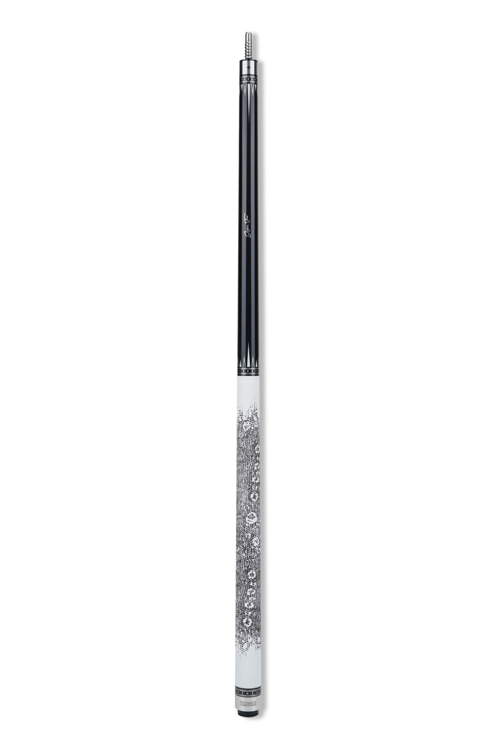 JFlowers True - White Lizard Wrap Pool Cue