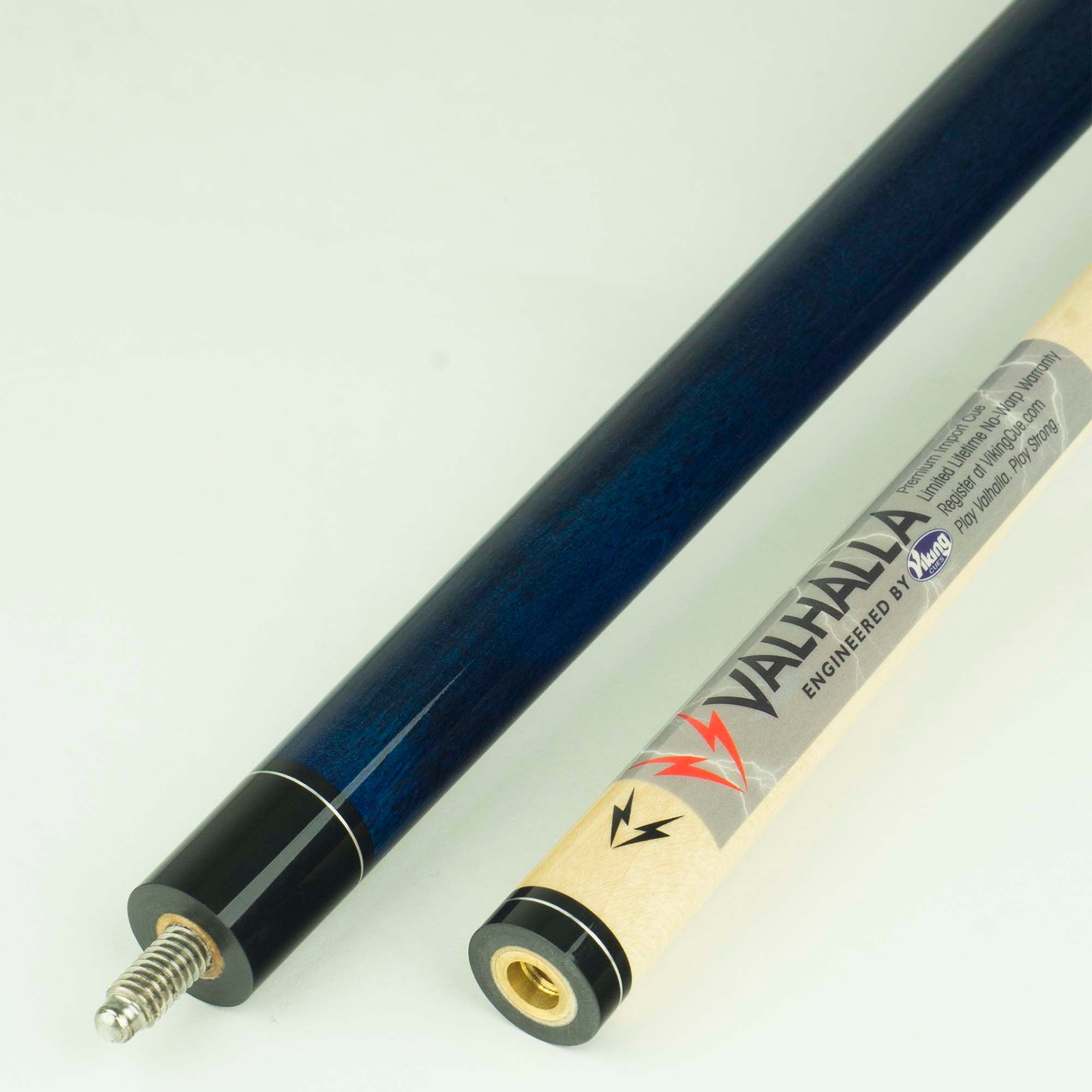 Valhalla by Viking Series 100 VA103 Hard Rock Maple Cue, Blue Stain