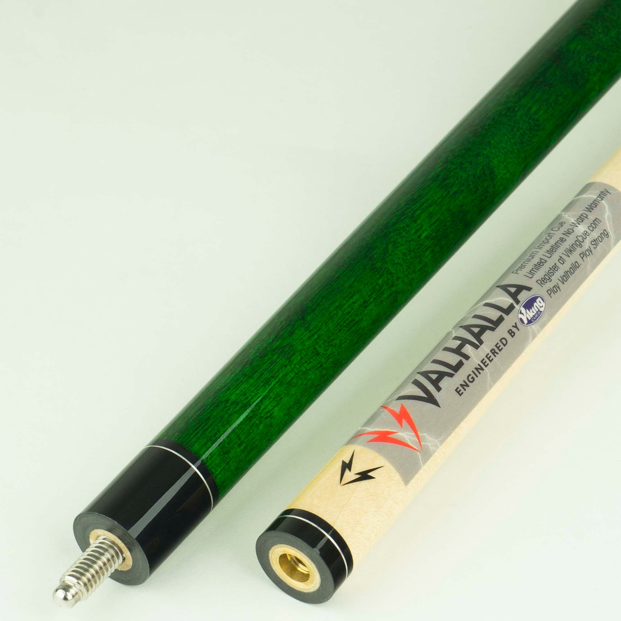 Valhalla by Viking Series 120 VA115 Hard Rock Maple Cue, Green Stain