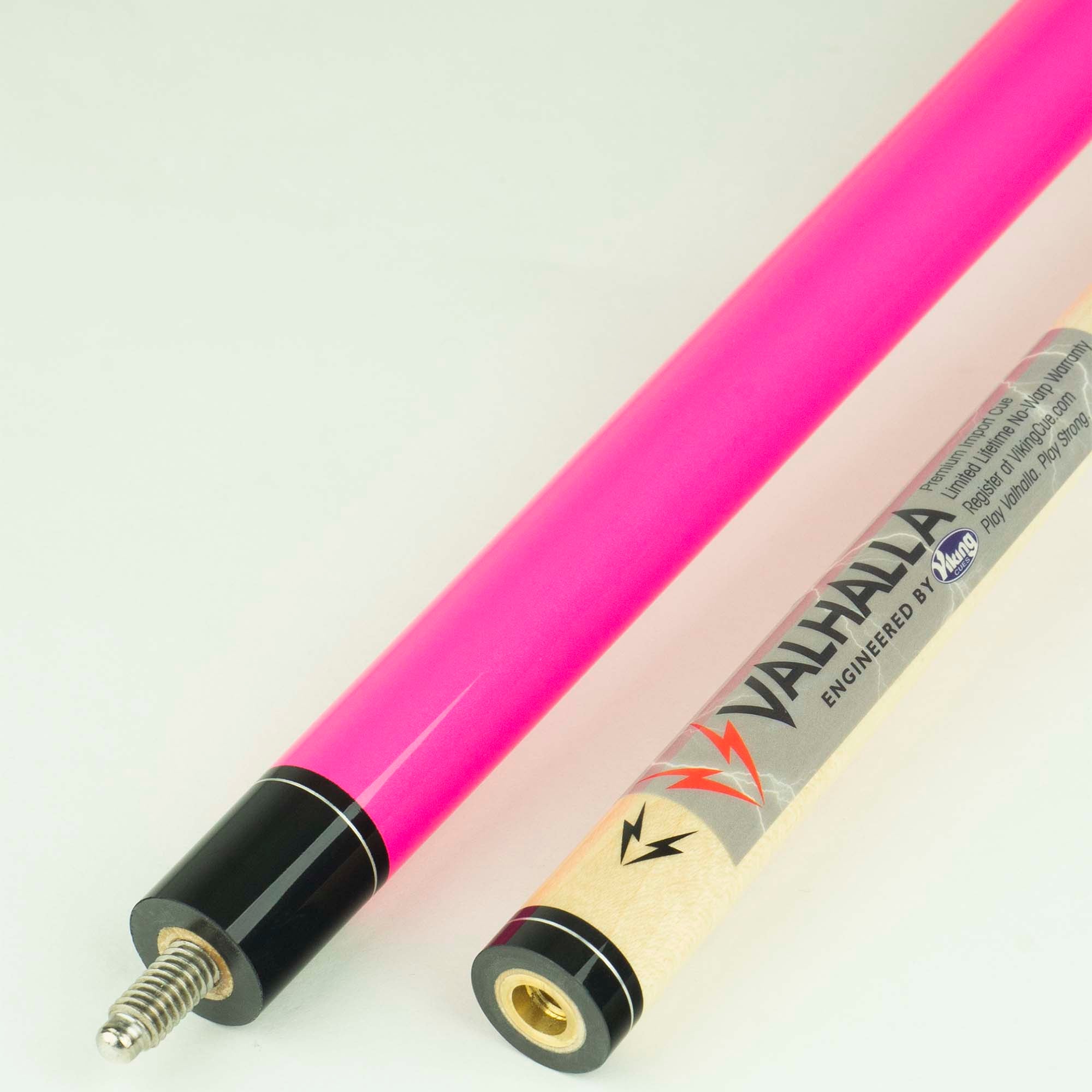 Valhalla by Viking Series 120 VA116 Hard Rock Maple Cue, Ultra Pink Opaque