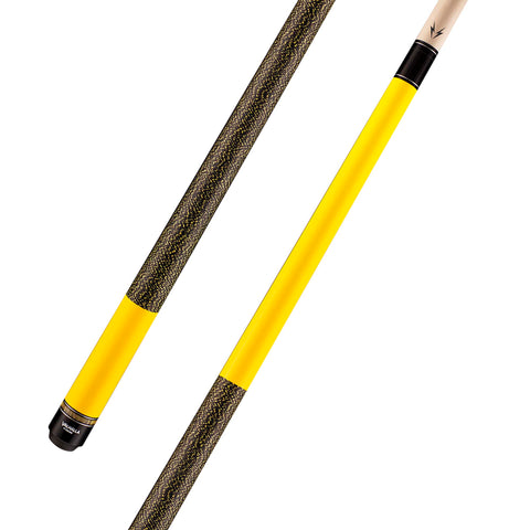 Valhalla by Viking VG027 Hard Rock Maple Cue, Yellow Pearl Paint