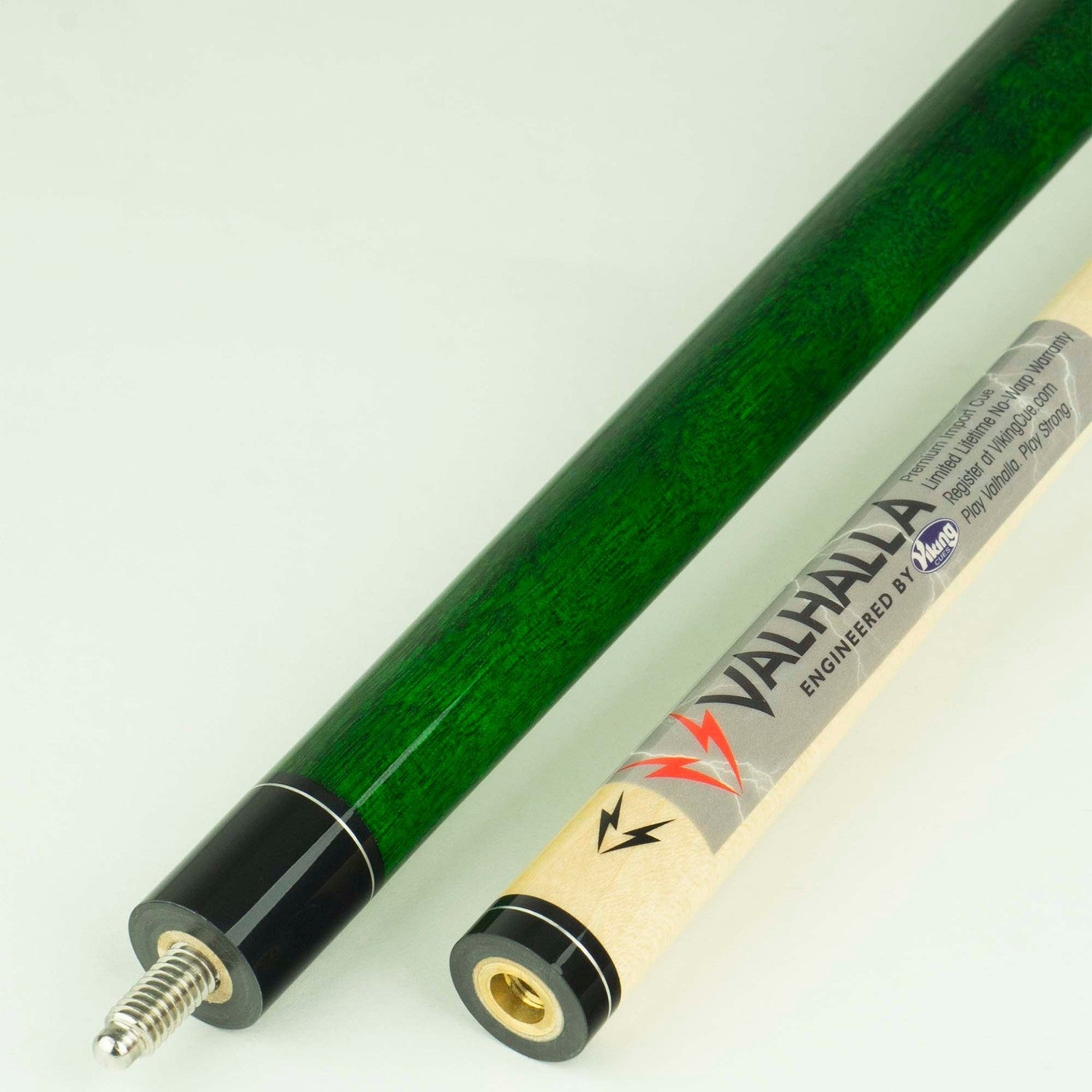 Valhalla by Viking Series 120 VA115 Hard Rock Maple Cue, Green Stain