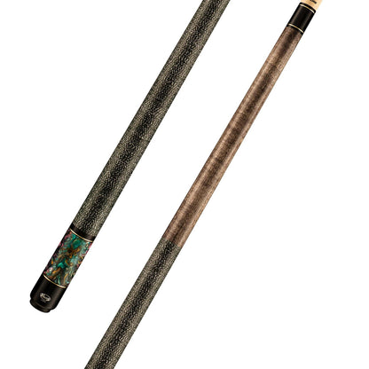 Viking BE0111 Curly Maple Cue, Galaxy Shimmer Sleeve