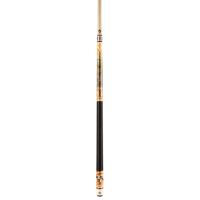 Viking Defender DF0804 76 Smoke, Red, Black, and White Inlays Cue, Birdseye Maple Forearm and Butt Sleeve