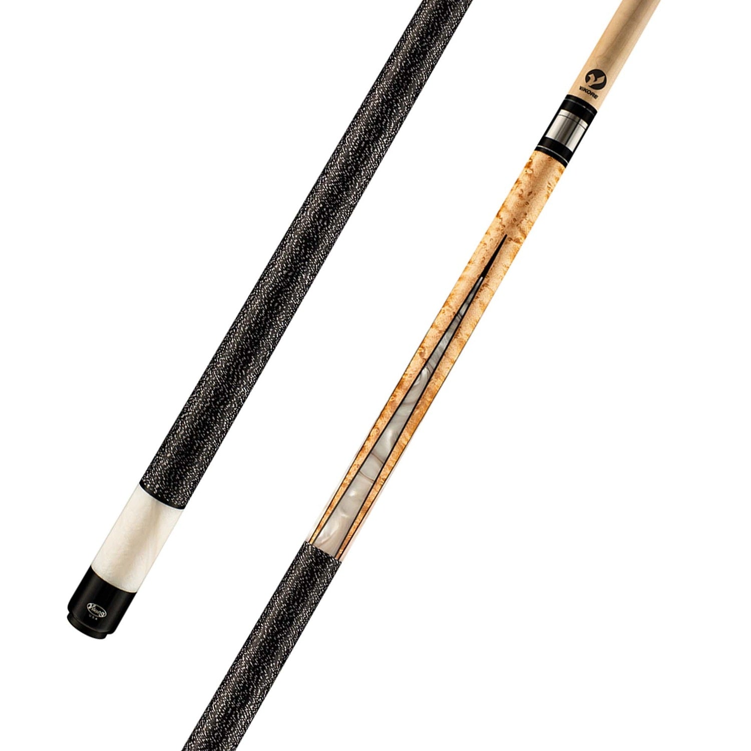Viking Helix HL0404 Birdseye Maple Cue, Khaki Stain