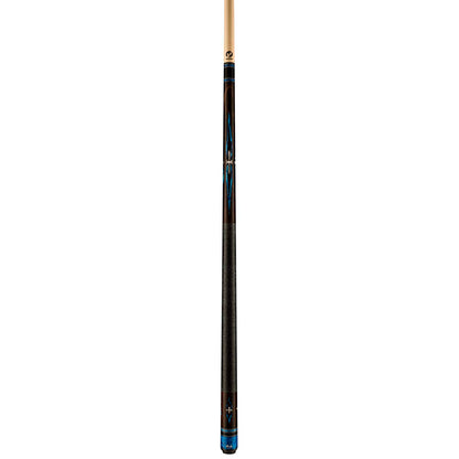 Viking Impero IM0700 West African Ebony Cue, White/Blue Pearl Inlays