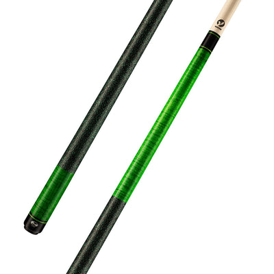 Viking Kayano KY0103 High Grade Curly Maple Cue, Emerald Stain