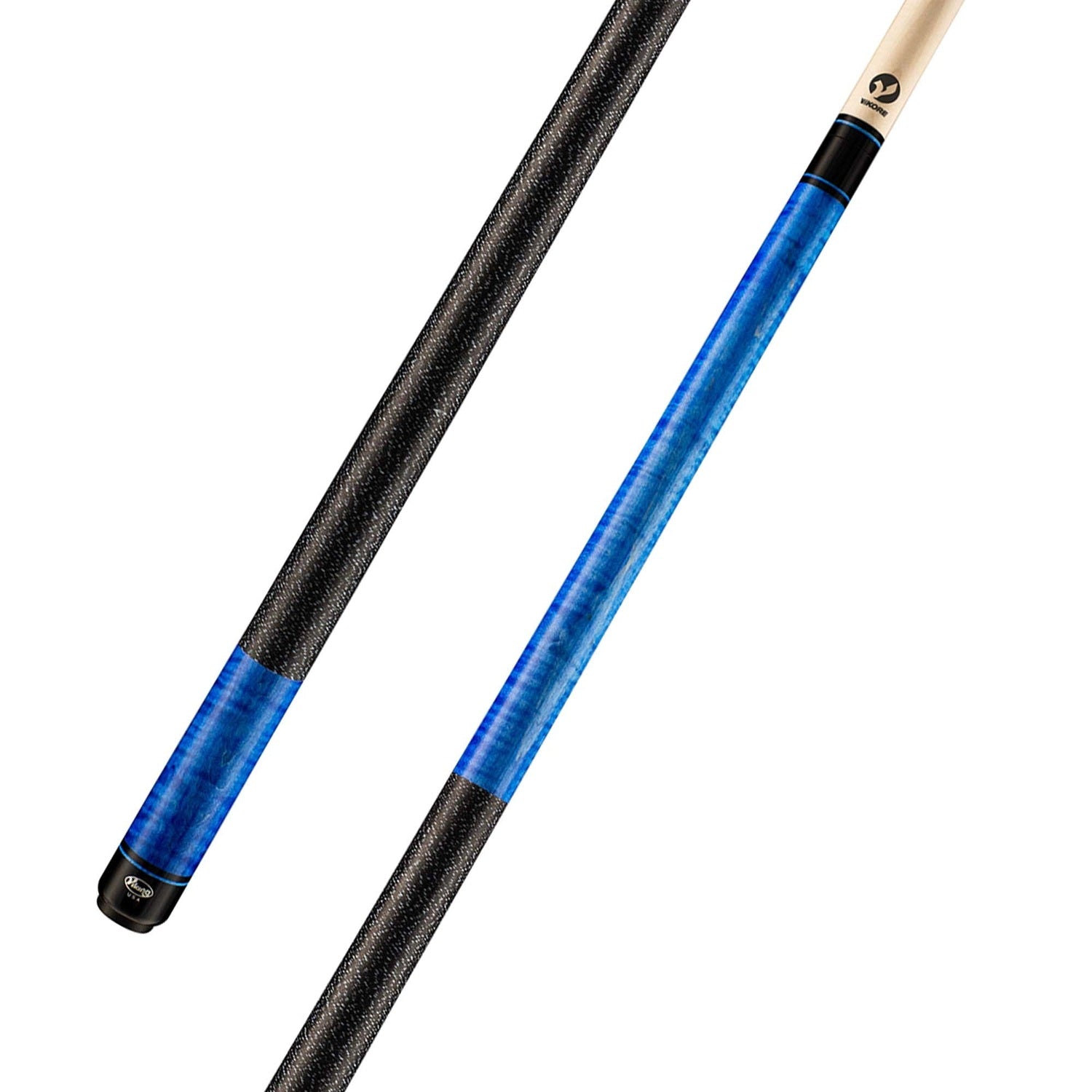 Viking Kayano KY0117 High Grade Curly Maple Cue, Viking Blue Stain