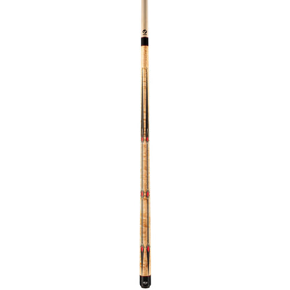 Viking Motore MT0304 Birdseye Maple Cue, Black Vinyl/Red Pearl Inlays