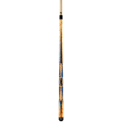 Viking Motore MT0704 Birdseye Maple Cue, Blue Pearl Inlays