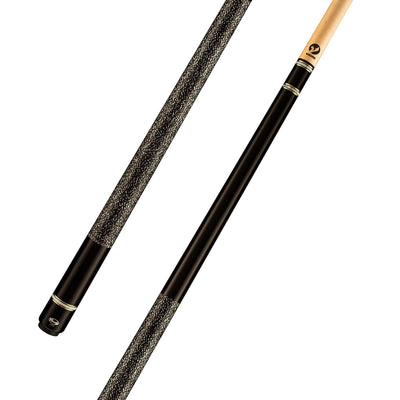 Viking Two Feathers ST0402 Birdseye Maple Cue, Midnight Black Stain