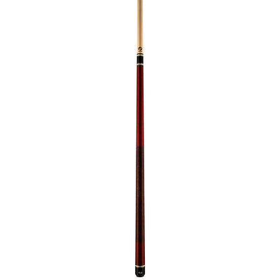 Viking Storm ST0412 Birdseye Maple Cue, Black / Red Irish Linen Wrap