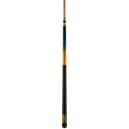 Viking TW0116 Birdseye Maple Cue, Washed Ocean Blue/Yellow Sunflower Stain