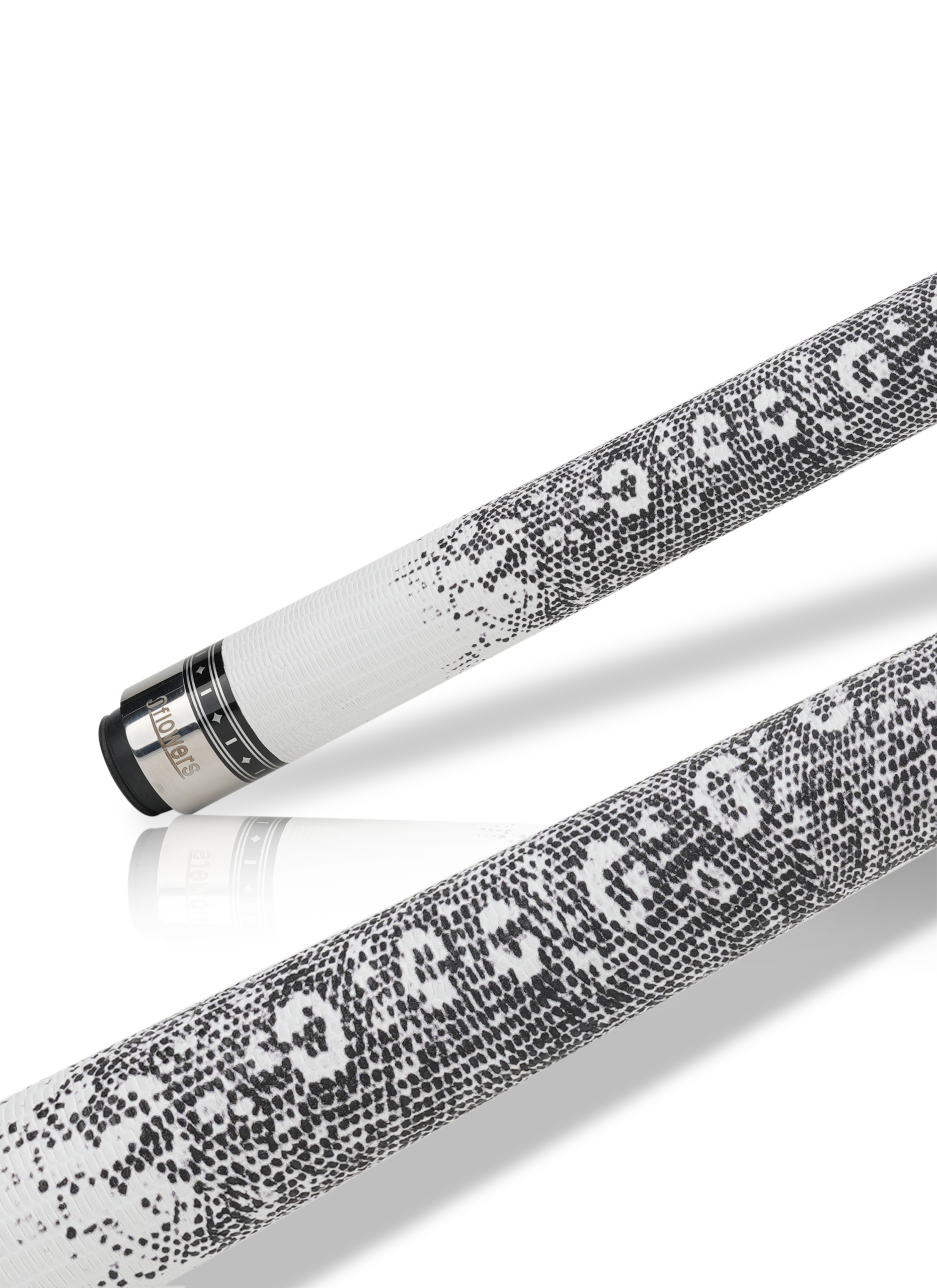 JFlowers MVP - White Lizard Wrap Pool Cue