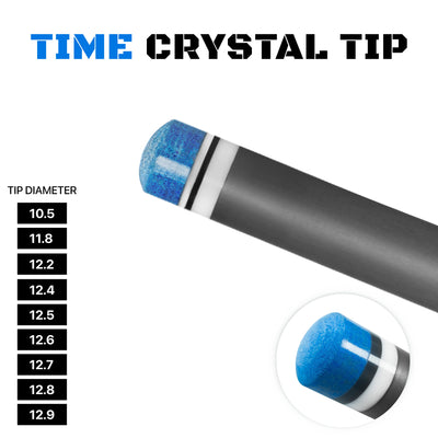 Rhino 30" 3/8-8 Carbon Pool Cue Single Shaft, 12.4 mm