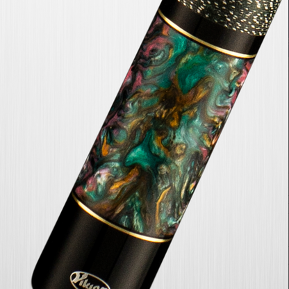 Viking Bedlam BE0111C Curly Maple Cue, Galaxy Shimmer Sleeve