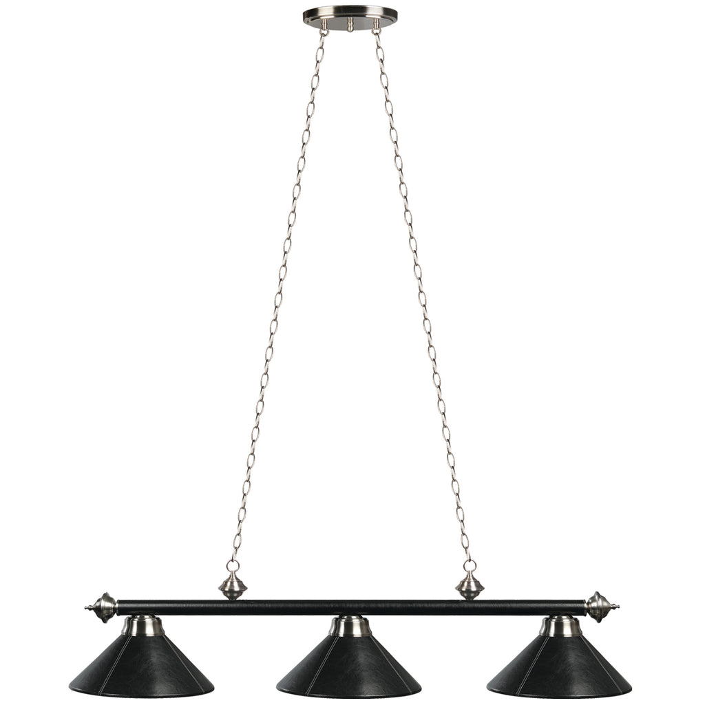 3 LT-54" BILLIARD LIGHT-LEATHER/BLACK