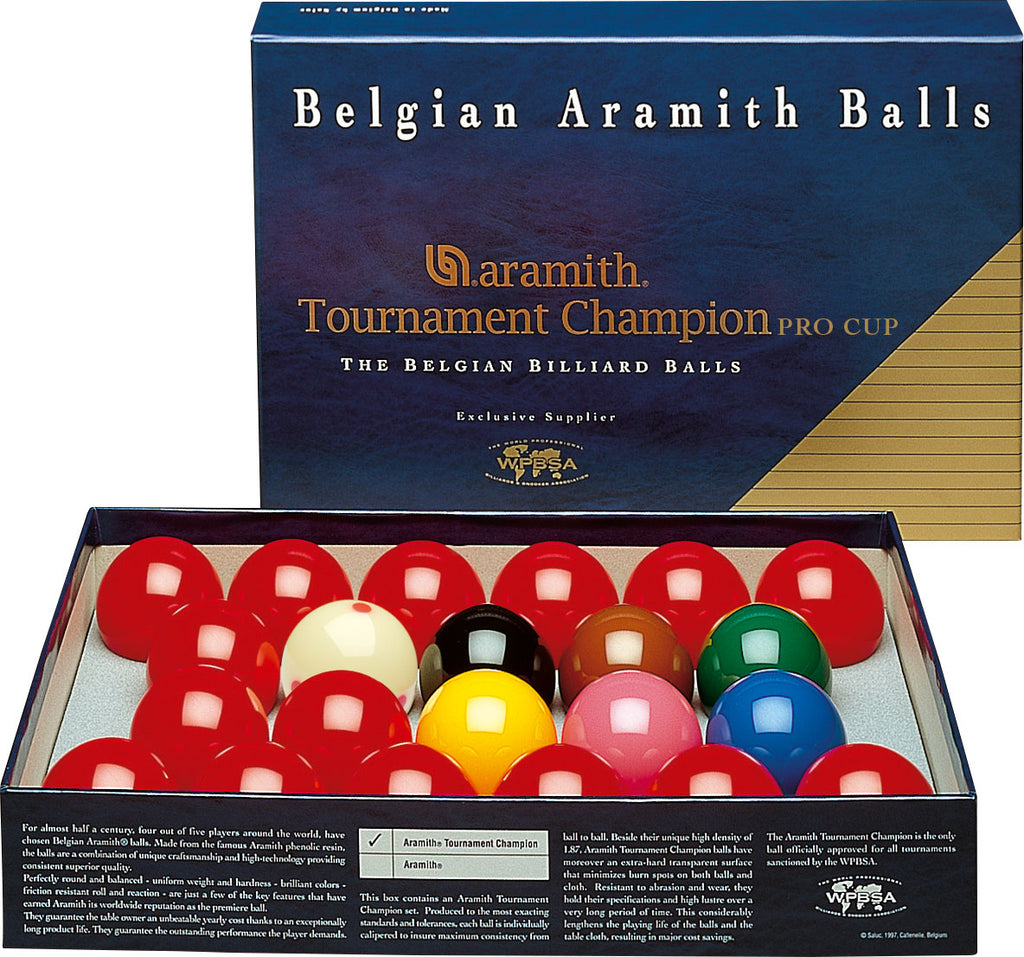 2 1/8 Aramith Pro Cup Tournament Champion Ball Set