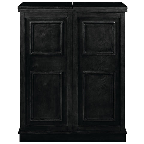 PORTABLE FOLDING BAR CABINET-BLACK