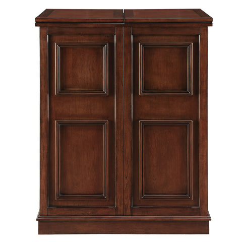 PORTABLE FOLDING BAR CABINET-CHESTNUT