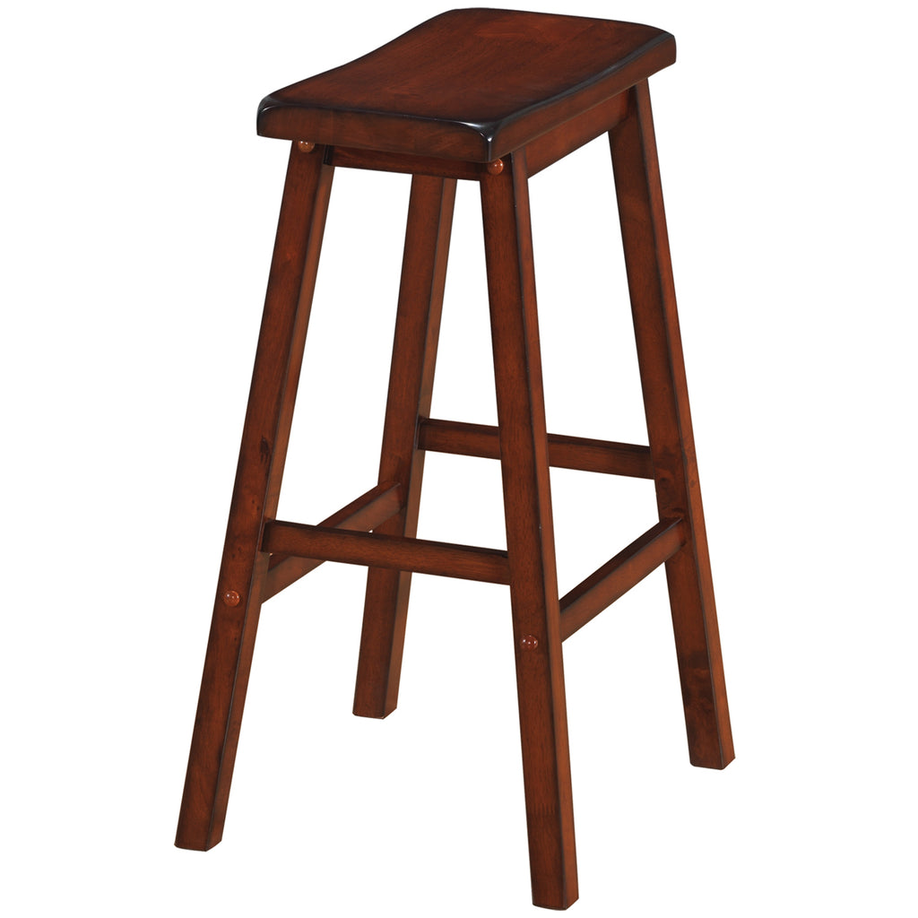 BACKLESS SADDLE BARSTOOL - CHESTNUT