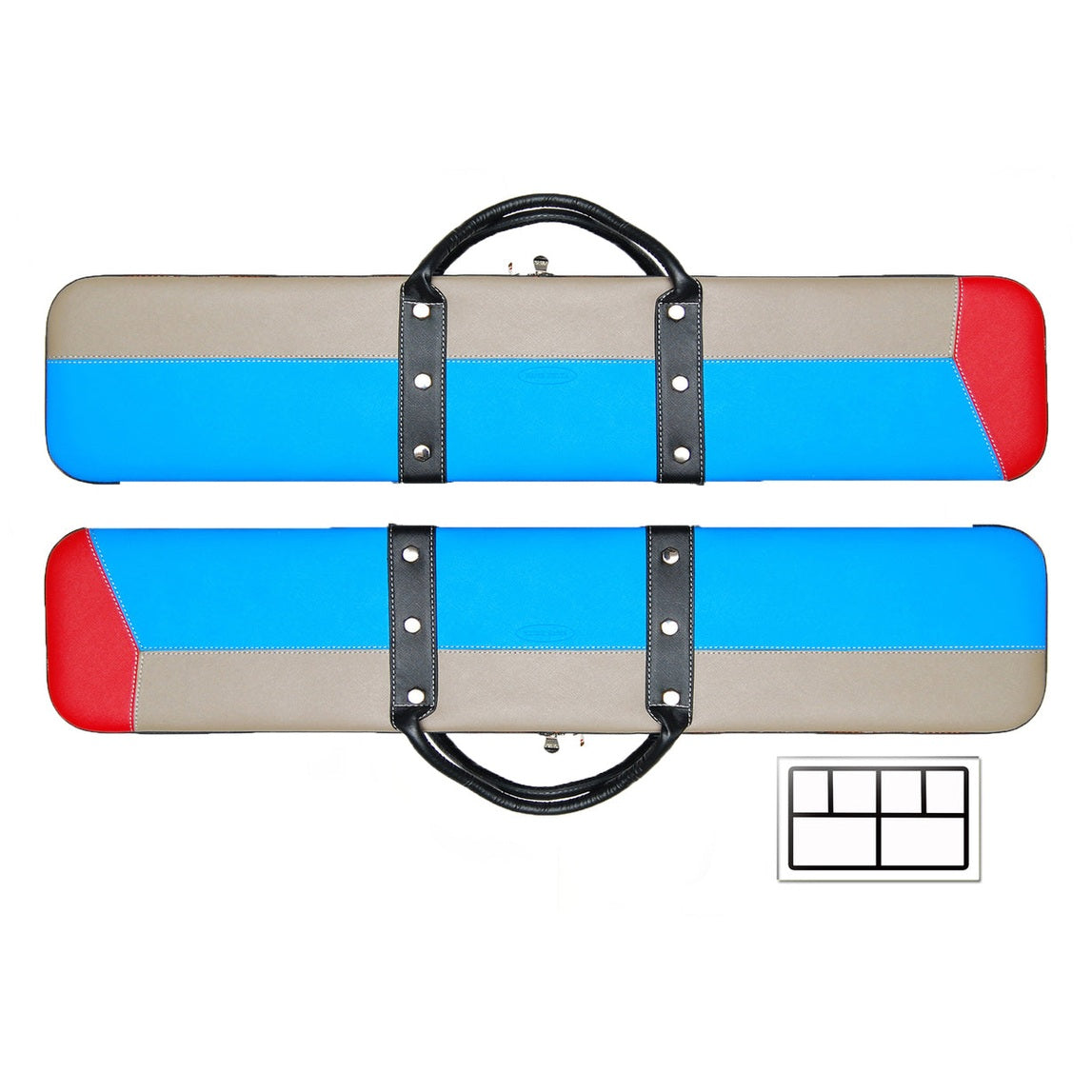 Delta Blue & Grey 2x4 Soft Case