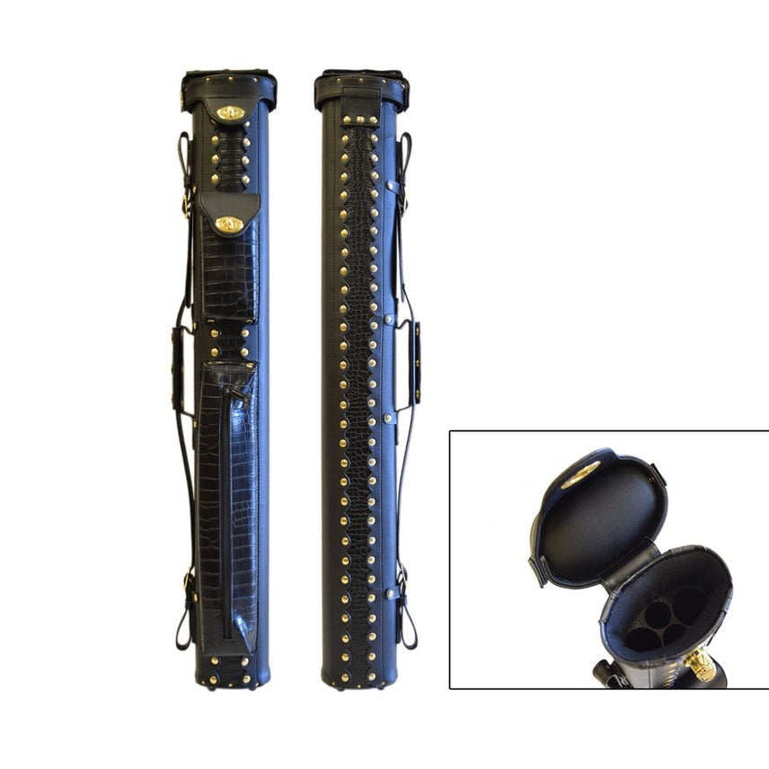 Delta Leather 2x2 Cowboy Case Black