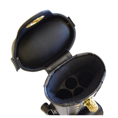Delta Leather 2x2 Cowboy Case Black
