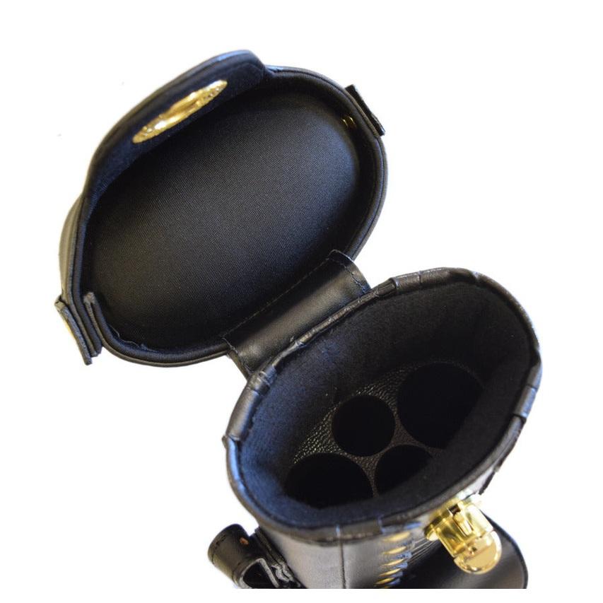 Delta Leather 2x2 Cowboy Case Black