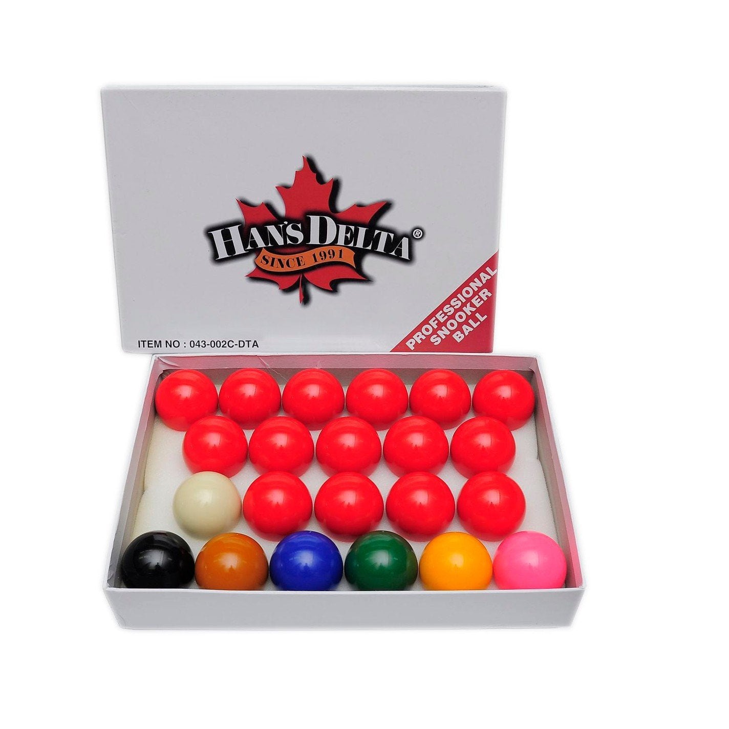 Delta Professional Snooker Ball Set - 043-002C-DTA