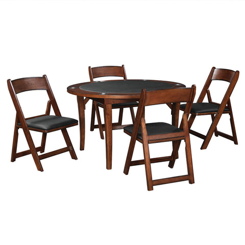 FOLDING GAME CHAIR - CHESTNUT