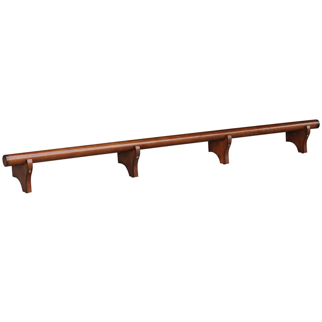 84" DRY BAR FOOT RAIL - CHESTNUT