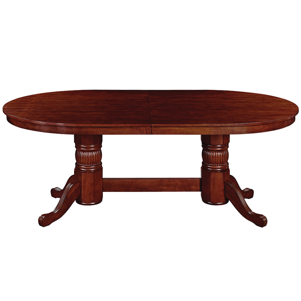 84" TEXAS HOLD'EM GAME TABLE WITH DINING TOP- CHESTNUT