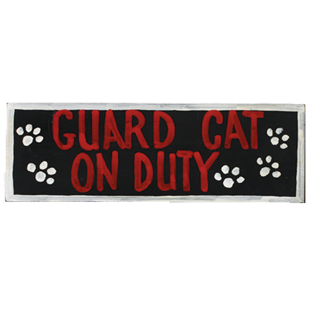 GUARD CAT ON DUY -  WALL SIGN