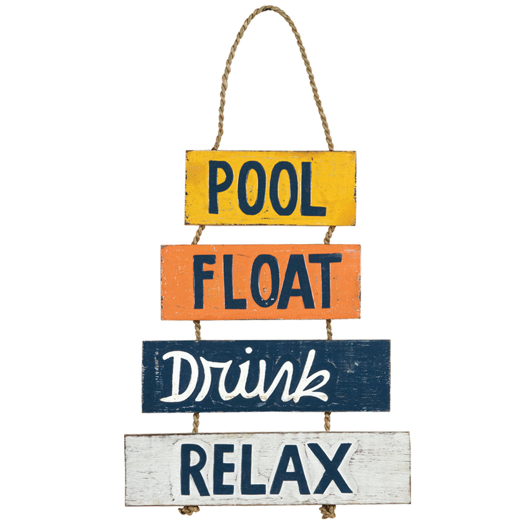 POOL, FLOAT, DRINK, RELAX