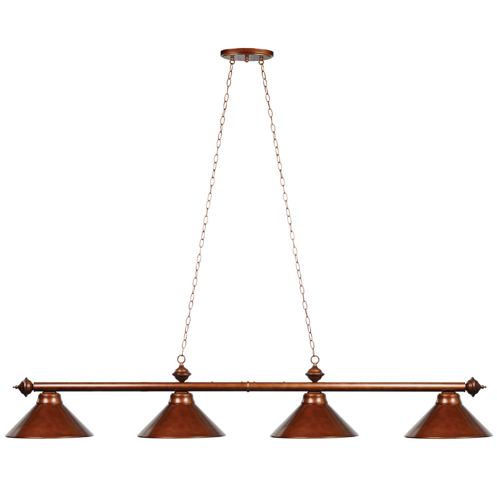 78" 4 LT BILLIARD LIGHT-CHESTNUT