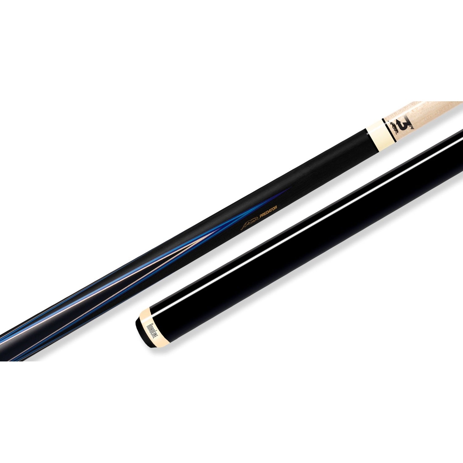 Predator 4 Point Sneaky Pete Black / Blue Points No Wrap Pool Cue
