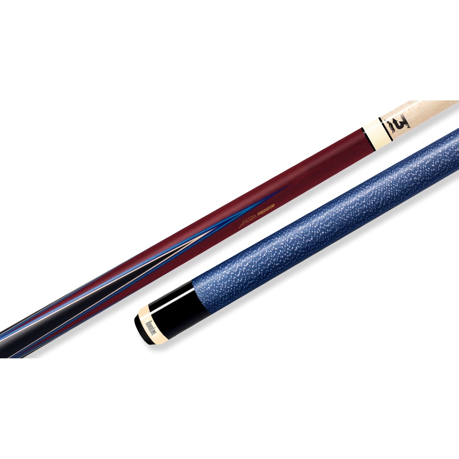 Predator 4 Point Sneaky Pete Purple Heart / Blue Points Linen Wrap Pool Cue