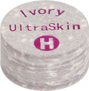 Pool Cue Accessories - Pool Cue Tips - Ultra Skin Ivory - Hard