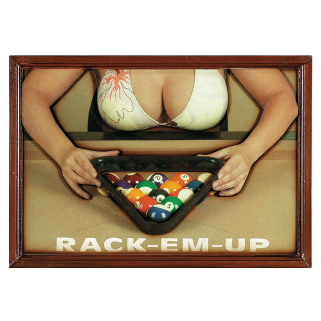 PUB SIGN- RACK EM UP