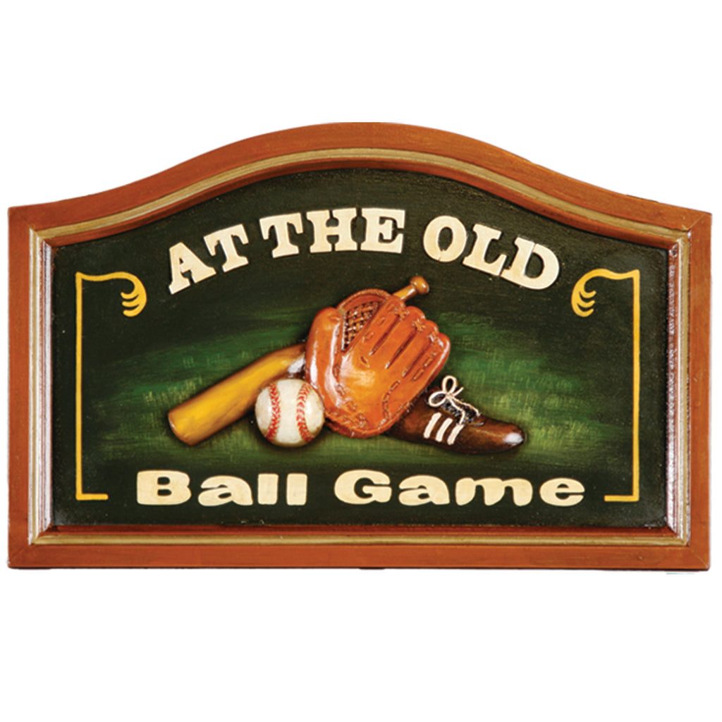 AT THE OLD BALL GAME PUB SIGN