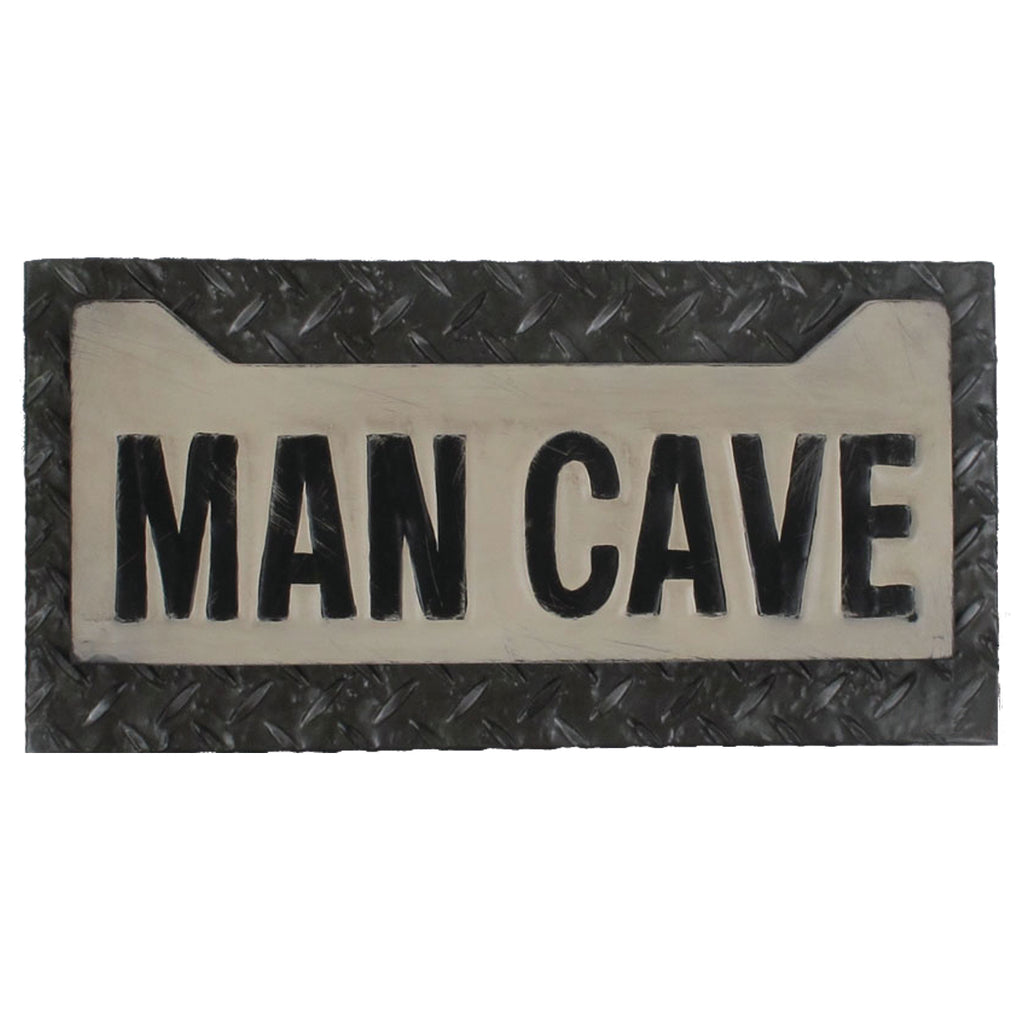 METAL SIGN-MAN CAVE LICENSE PLATE