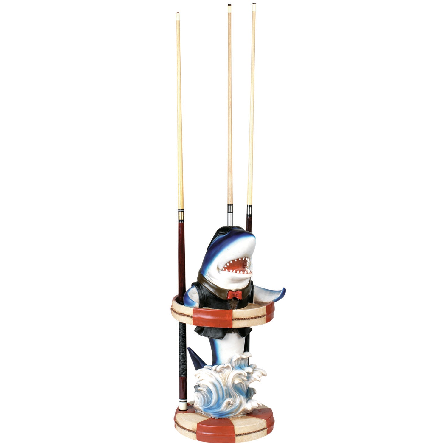 Ram Game Room Shark Pool Cue Holder, Blue