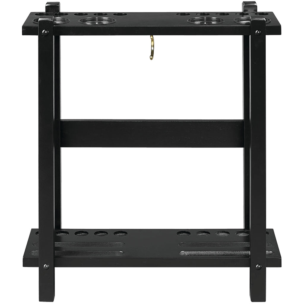 STRAIGHT FLOOR CUE RACK-BLACK