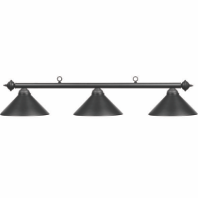 54" 3LT BILLIARD LIGHT- MATTE BLK/MB